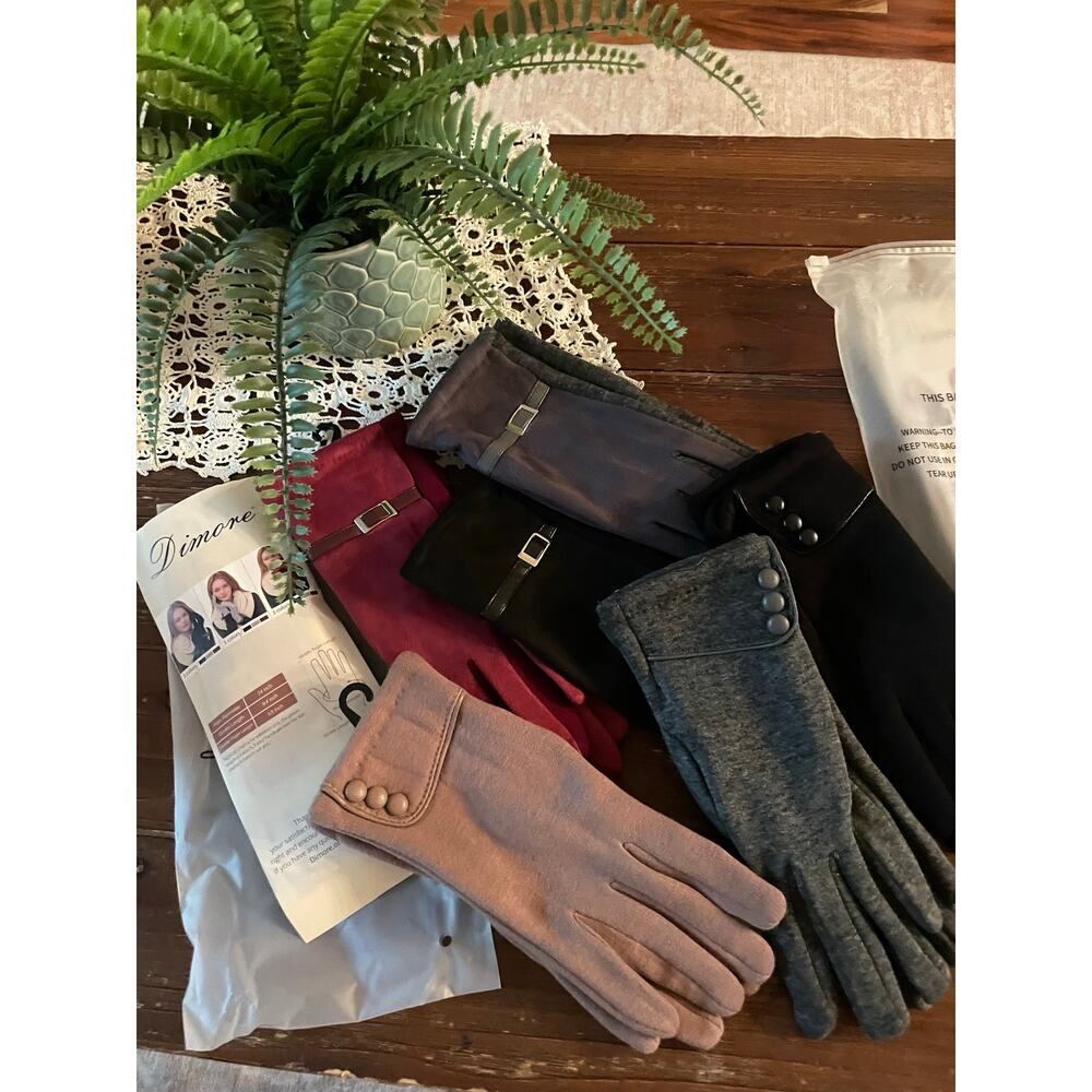 Dimore touch screen gloves set of 6 winter gloves